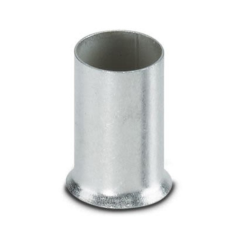 Phoenix Contact, A 25 -12 Ferrule, 12 mm Pin Length, 7.3 mm Pin Diameter, Silver to 4 AWG Wire Size
