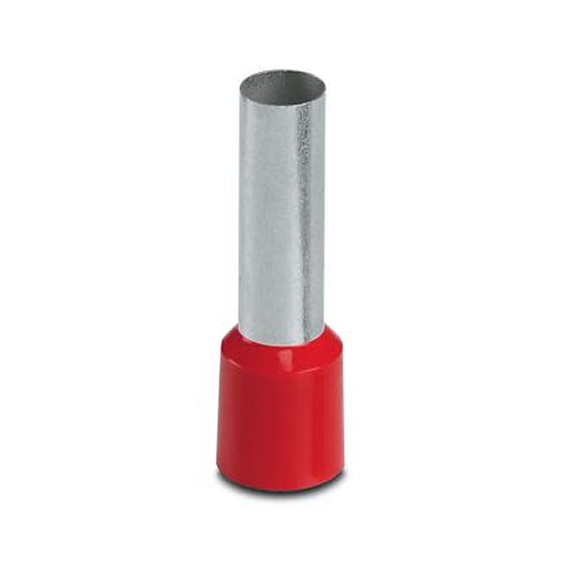 Phoenix Contact, AI 35 -25 RD Insulated Ferrule, 25 mm Pin Length, 8.3 mm Pin Diameter, Red to 2 AWG Wire Size