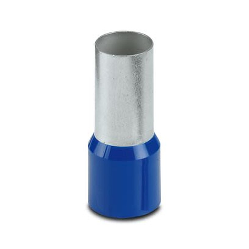 Phoenix Contact, AI120 -27 BU Insulated Ferrule, 27 mm Pin Length, 16.7 mm Pin Diameter, Blue