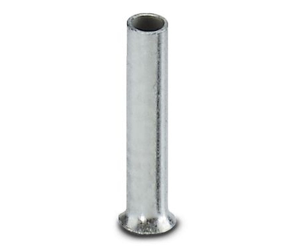 Phoenix Contact Insulated Ferrule, 8 mm Pin Length, 1.2 mm Pin Diameter, Silver to 18 AWG Wire Size