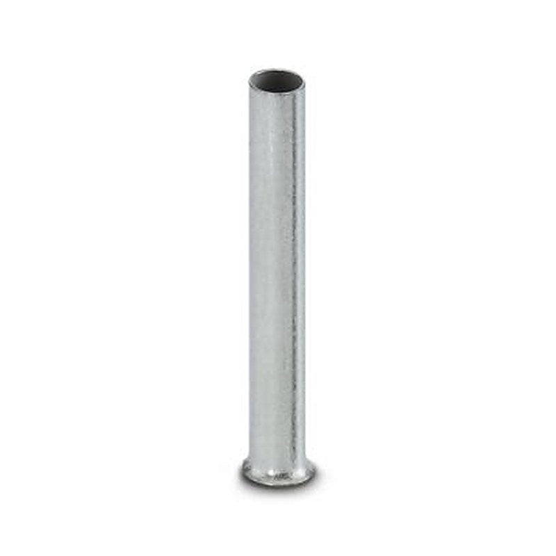 Phoenix Contact Ferrule, 18 mm Pin Length, 2.2 mm Pin Diameter, Silver to 14 AWG Wire Size