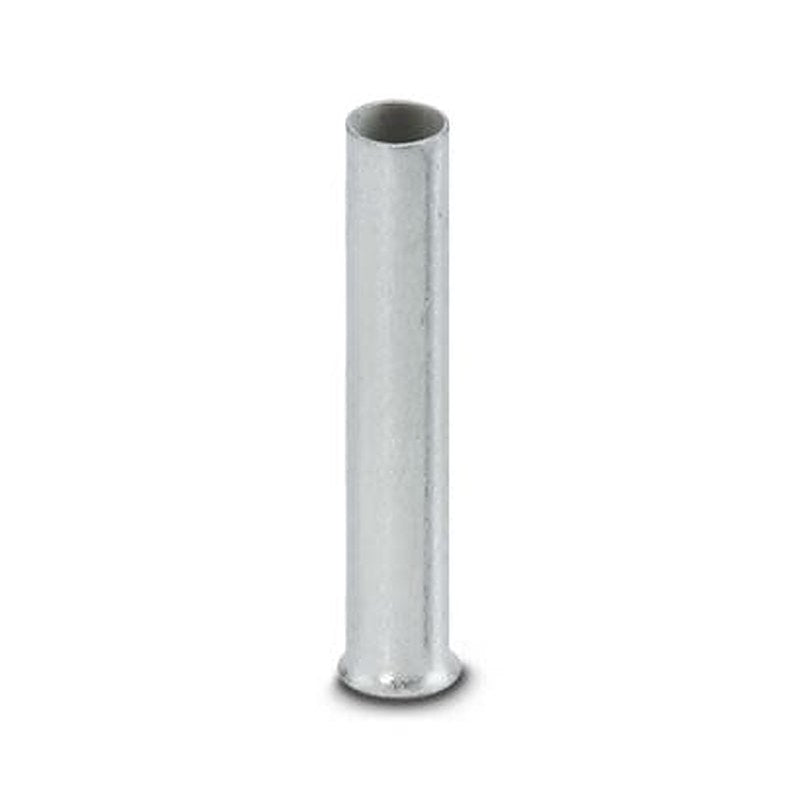 Phoenix Contact Ferrule, 18 mm Pin Length, 2.8 mm Pin Diameter, Silver to 12 AWG Wire Size