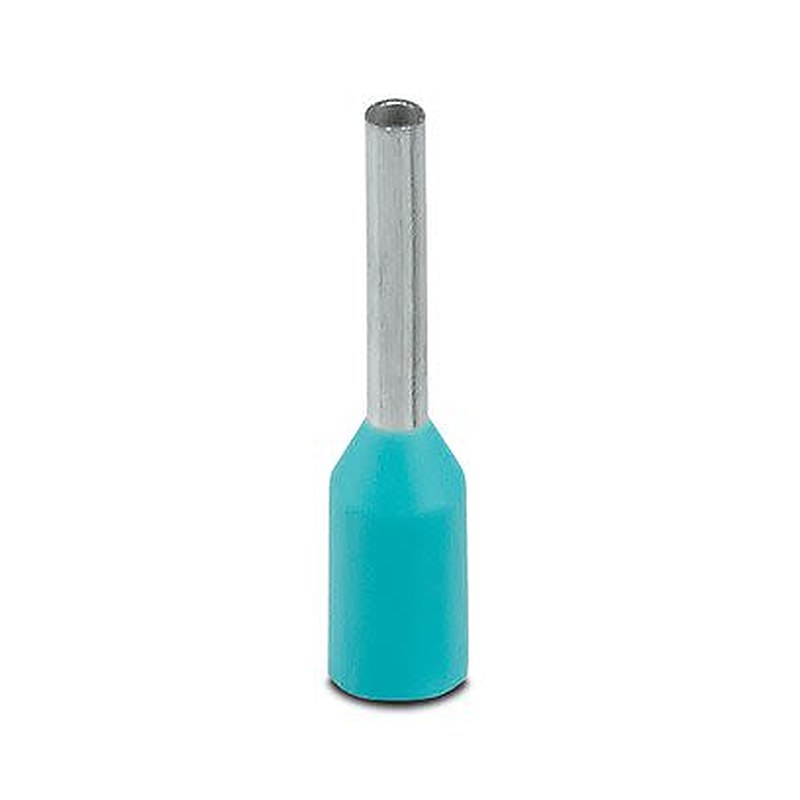 Phoenix Contact, AI Insulated Ferrule, 6 mm Pin Length, 0.8 mm Pin Diameter, Turquoise
