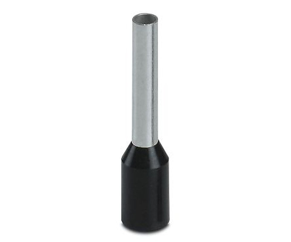 Phoenix Contact, AI 1 Bootlace Ferrule, 1.7 mm Pin Diameter, Black