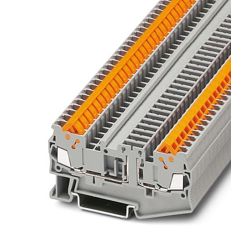 Phoenix Contact 3205145 QTC 1.5-TG Series Disconnect Terminal Block Grey, 0.25mm², 1.5 mm², 1-Level, Quick Connect
