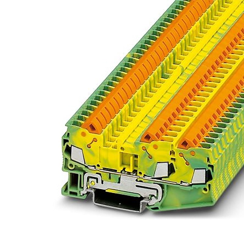 Phoenix Contact OTC Series Earth Terminal Block, 3-Way, 20AWG Wire Quick Connect