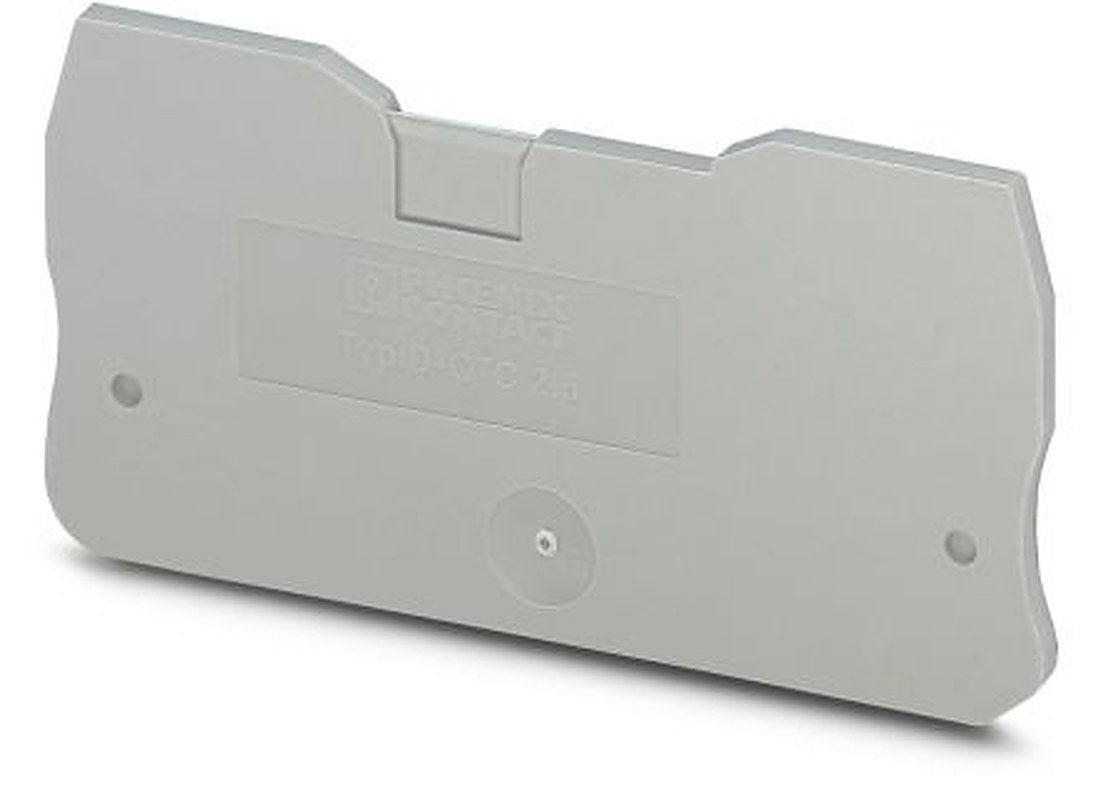 Phoenix Contact D-QTC 2.5 Series End Cover for Use with DIN Rail Terminal Blocks