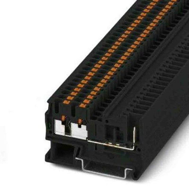 Phoenix Contact 3209647 Feed Through Terminal Block Black, 0.14mm², 4 mm², 1-Level, Push-in