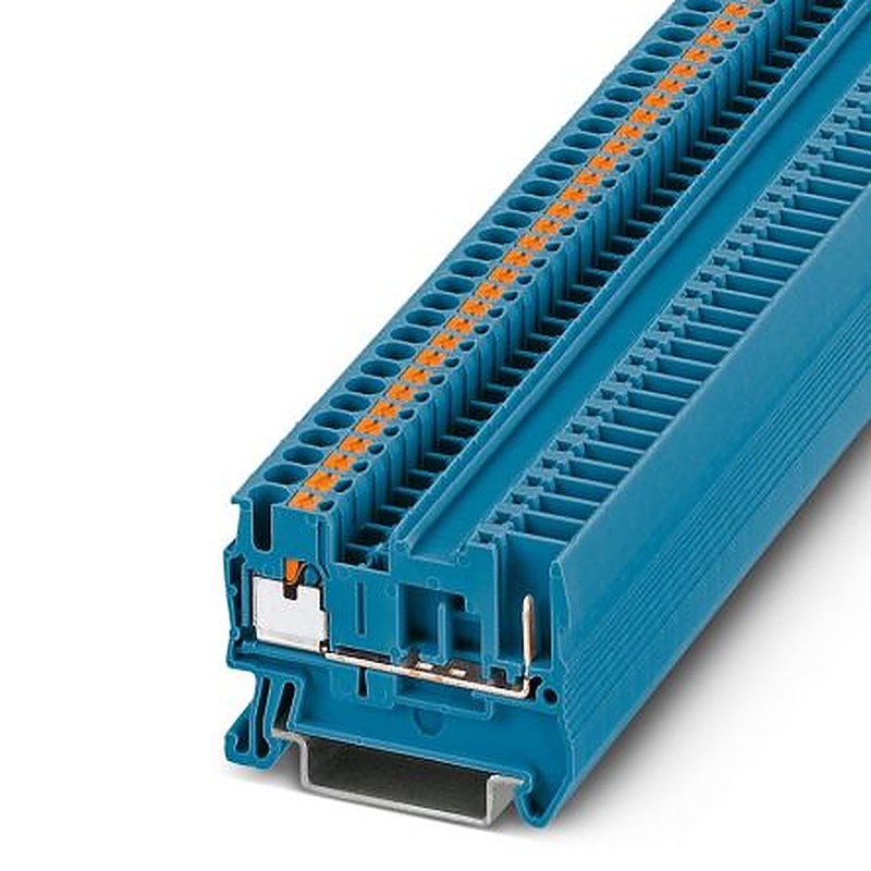 Phoenix Contact PT 2.5/1P BU Series Feed Through Terminal Block Push-in