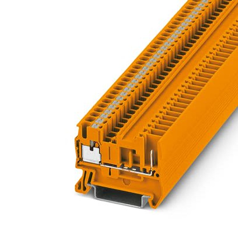 Phoenix Contact 3210047 Feed Through Terminal Block Orange, 2.5mm², 1-Level, Plug-In