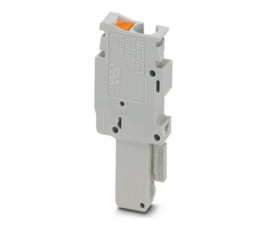 Phoenix Contact PP-H 2.5/1-L Series Pluggable Terminal Block, 1-Contact, 5.2 mm Pitch, 1 Row, 3210062