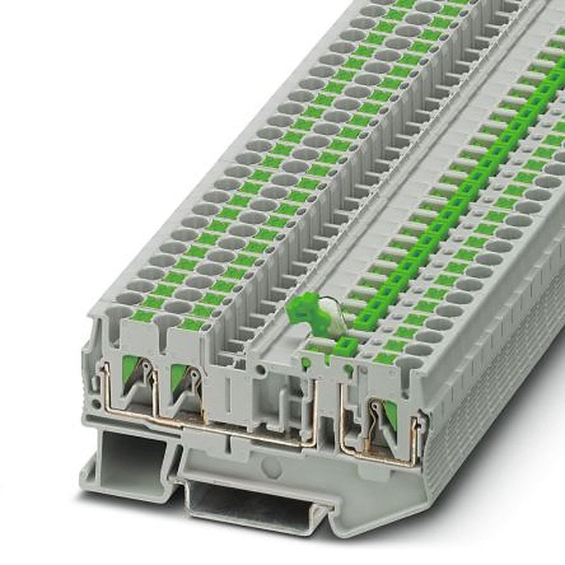 Phoenix Contact 3210176 PT 2 Series Component Terminal Block Grey, 4mm², 1-Level, Push-in