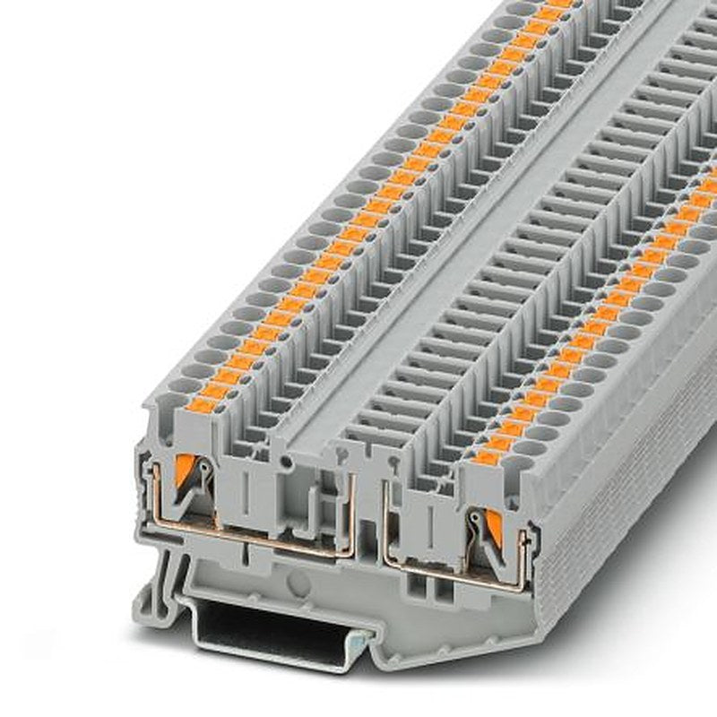 Phoenix Contact PT Series Feed Through Terminal Block, 2-Way, 12AWG, 26 AWG Wire, 16A Push-in