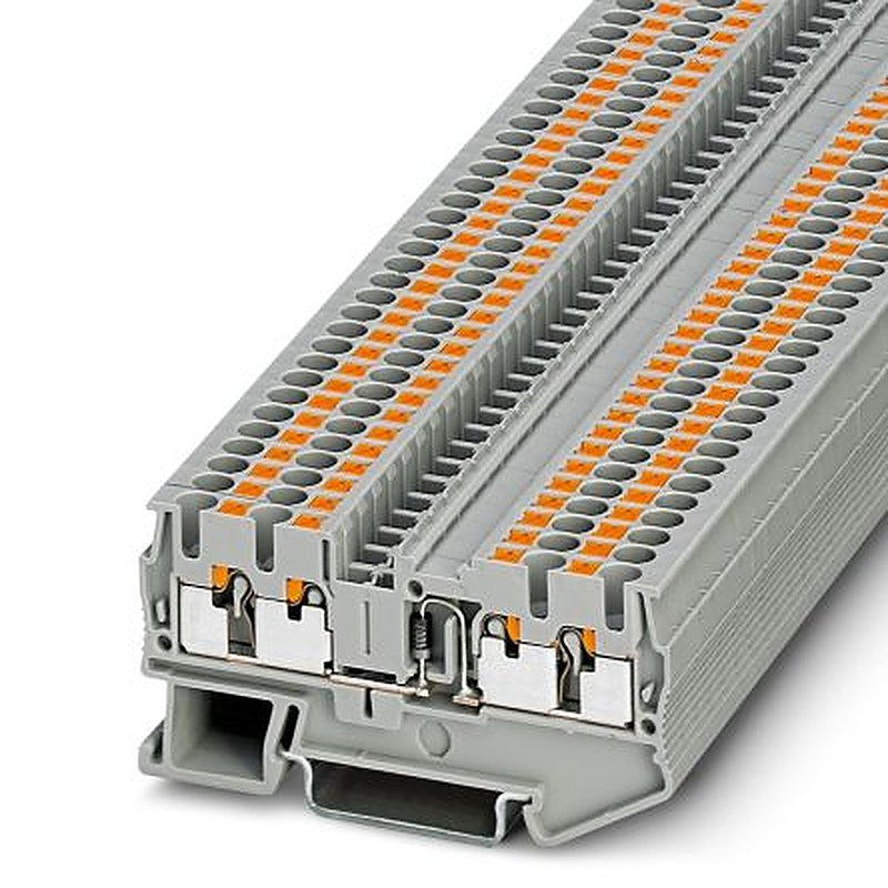 Phoenix Contact 3210279 PT 2.5-QUATTRO-DIO/R-L Series Component Terminal Block Grey, 0.14mm², 4 mm², 1-Level, Push-in