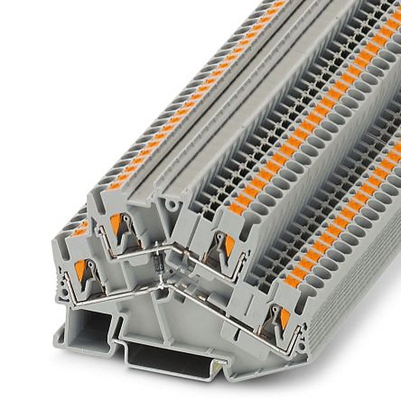 Phoenix Contact 3210282 PTTBS 2.5-DIO/O-U Series Component Terminal Block Grey, 0.14mm², 4 mm², 2-Level, Push-in
