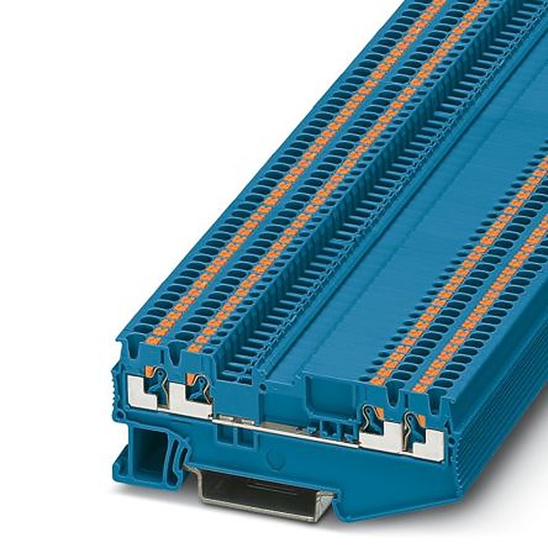 Phoenix Contact 3210329 CLIPLINE PT Series Feed Through Terminal Block Grey, 0.14mm², 1.5 mm², 1-Level, Push-in