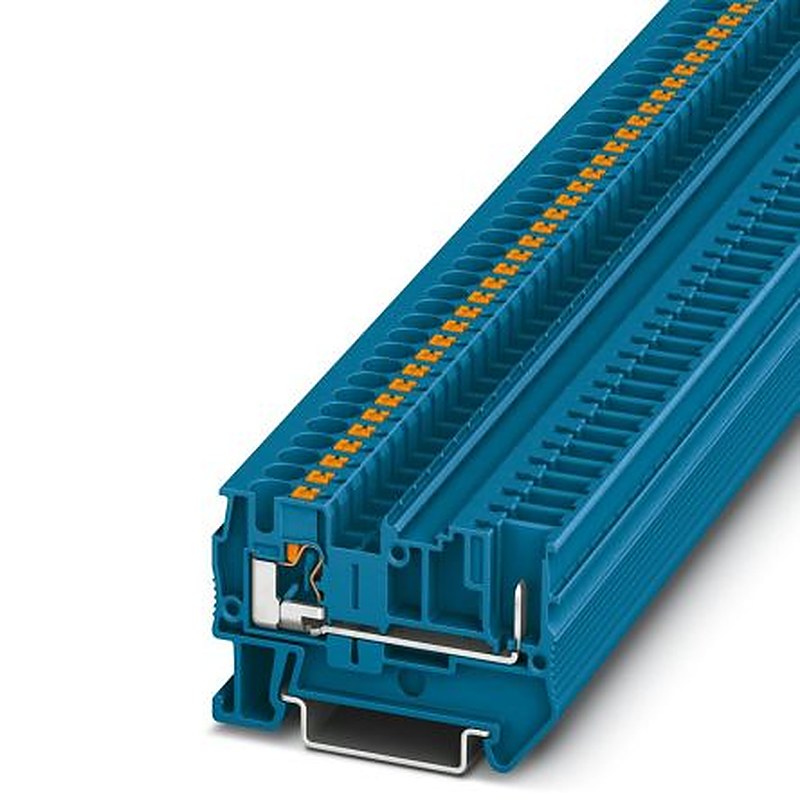Phoenix Contact PT 4/1P BU Series Feed Through Terminal Block Push-in