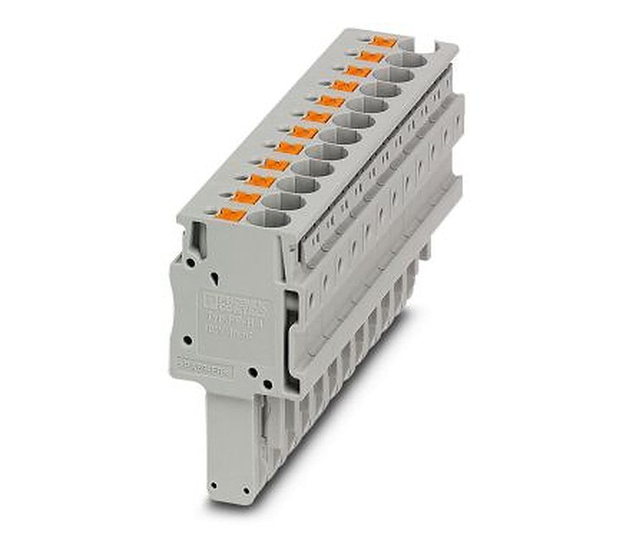 Phoenix Contact PP-H 4/12 Series Pluggable Terminal Block, 12-Contact, 6.2 mm Pitch, 1 Row, 3212080
