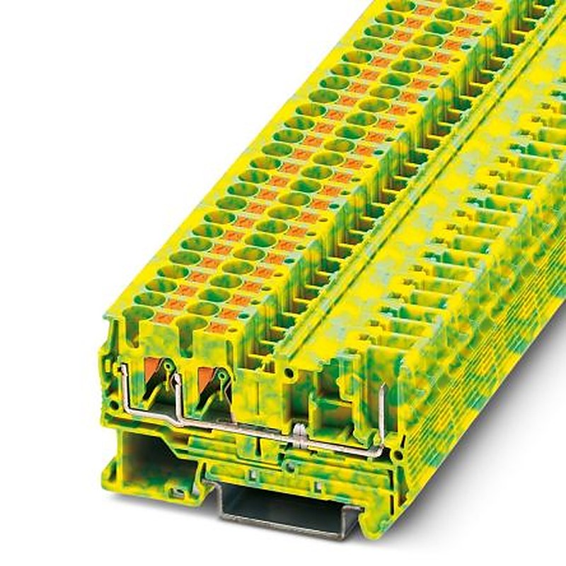Phoenix Contact PT 4-TWIN/1P-PE Series Earth Terminal Block Push-in