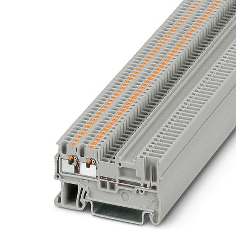 Phoenix Contact 3212358 PT 1 Series Feed Through Terminal Block Grey, 1.5mm², 1-Level, Push-in
