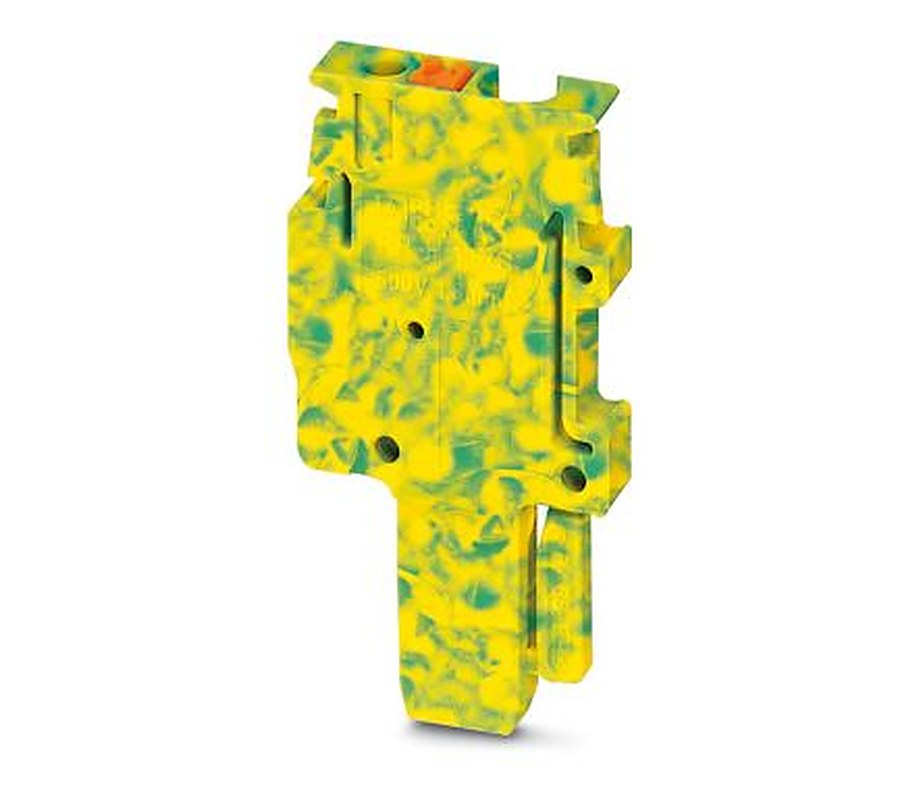Phoenix Contact PP-H 1.5/S/1-L GNYE Series Pluggable Terminal Block, 1-Contact, 3.5 mm Pitch, 1 Row, 3212675