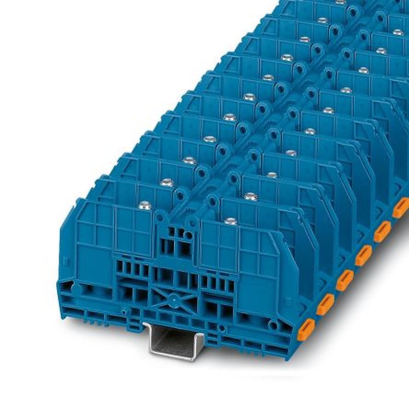 Phoenix Contact 3213136 RBO 8 BU Series High Current Connector Blue, 6mm², 70 mm², 1-Level, Bolt, IECEx, EAC Ex, ATEX