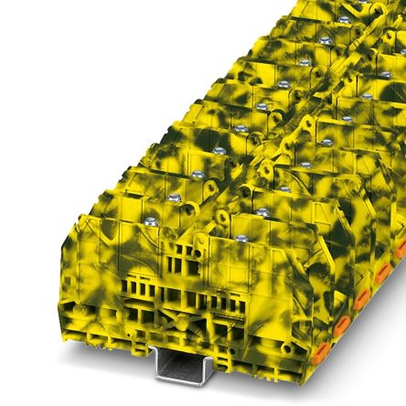 Phoenix Contact 3213139 RBO 8-FE Series High Current Connector Yellow, Black, 6mm², 70 mm², 1-Level, Bolt