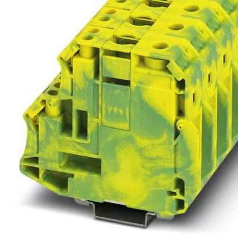 Phoenix Contact 5-Way DIN Rail Earth Terminal Block, 95mm², Screw, Polyamide Housing