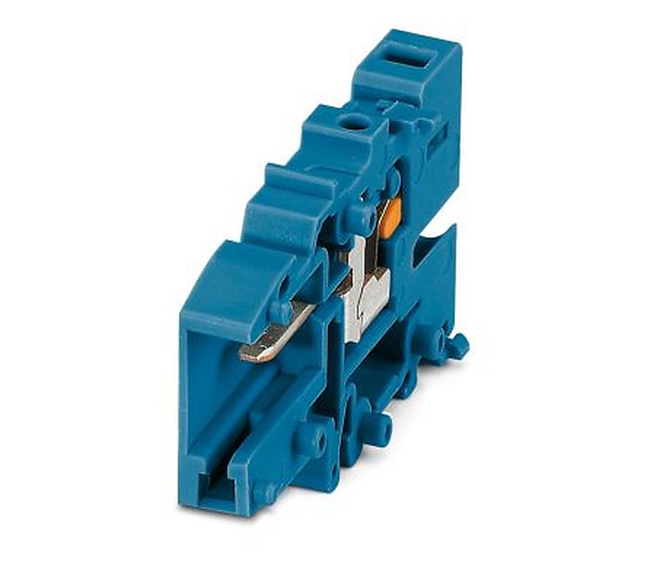 Phoenix Contact PPC 1.5/S/1-L BU Series Pluggable Terminal Block, 1-Contact, 3.5 mm Pitch, 1 Row, 3213360