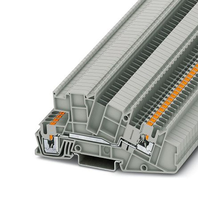 Phoenix Contact PTI Series Non-Fused Terminal Block, 2-Way, 12AWG, 26 AWG Wire, 24A Push-in