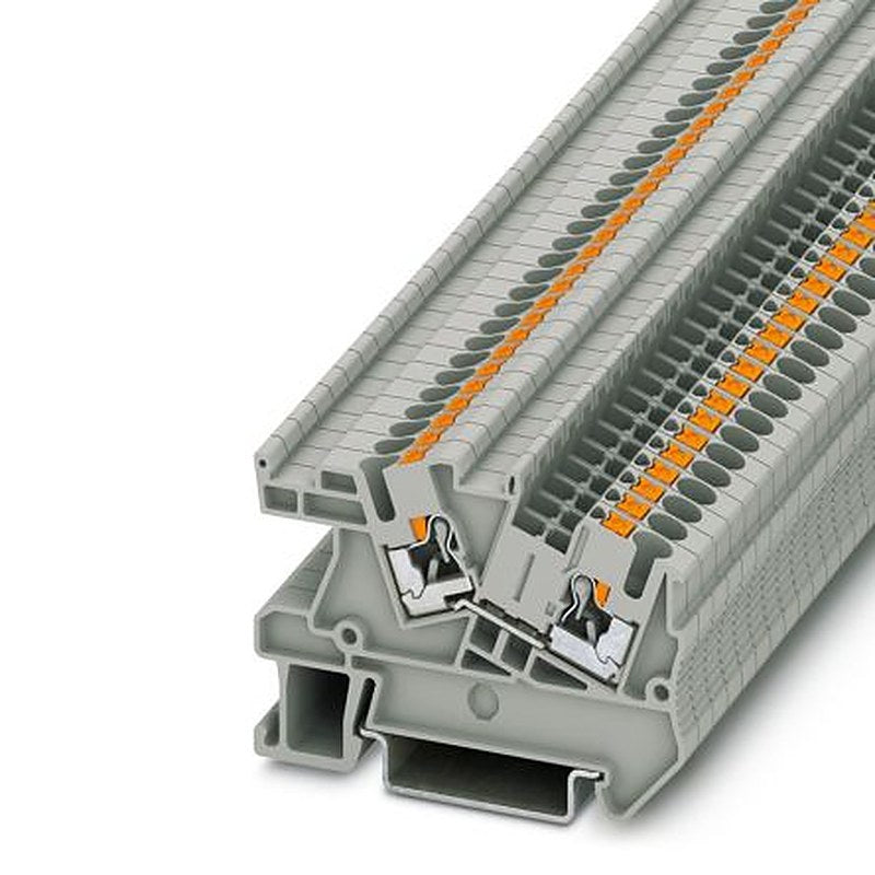 Phoenix Contact PTI Series Non-Fused Terminal Block, 2-Way, 12AWG, 26 AWG Wire, 24A Push-in