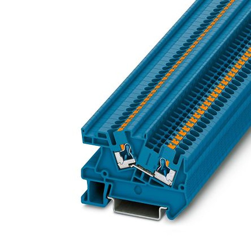 Phoenix Contact PTI Series Non-Fused Terminal Block, 2-Way, 12AWG, 26 AWG Wire, 24A Push-in