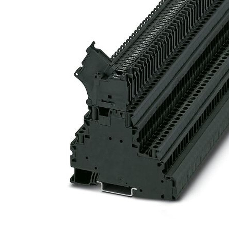 Phoenix Contact 3214366 UT 4 - L/HESILED Series Fuse Modular Terminal Block Black, 4mm², 2-Level Fused, Screw,