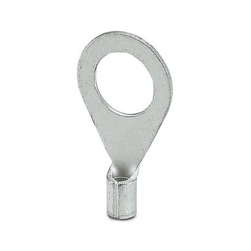 Phoenix Contact, C-RC Uninsulated Ring Terminal, M8 Stud Size 17 AWG 14 AWG Wire Size, Silver
