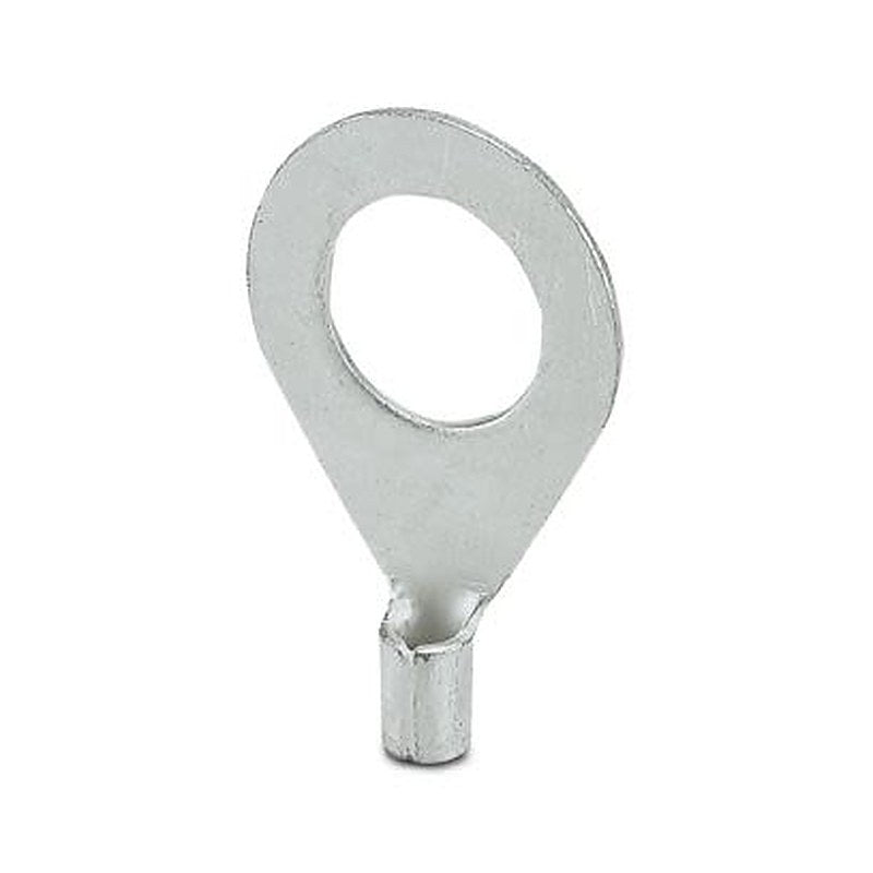 Phoenix Contact, C-RC Uninsulated Ring Terminal, M10 Stud Size 17 AWG 14 AWG Wire Size, Silver