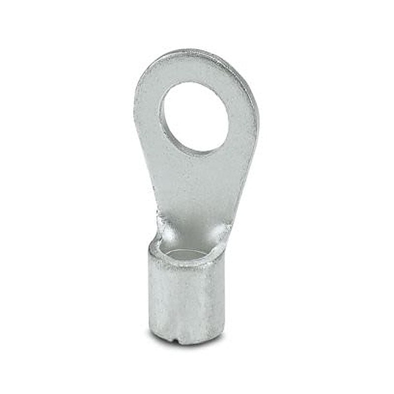 Phoenix Contact, C-RC 6/M5 Uninsulated Ring Terminal, M5 Stud Size 14 AWG 10 AWG Wire Size, Silver