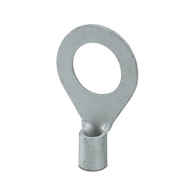 Phoenix Contact, C-RC 10/M12 Uninsulated Ring Terminal, M12 Stud Size 8 AWG 8 AWG Wire Size, Silver