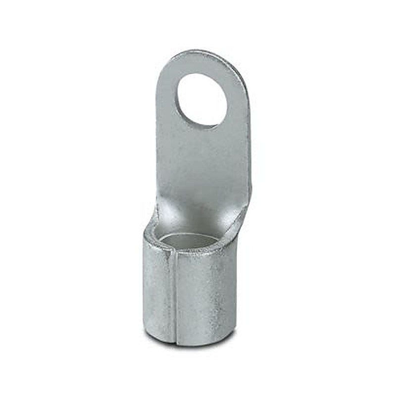 Phoenix Contact, C-RC 25/M6 Uninsulated Ring Terminal, M6 Stud Size 4 AWG 4 AWG Wire Size, Silver