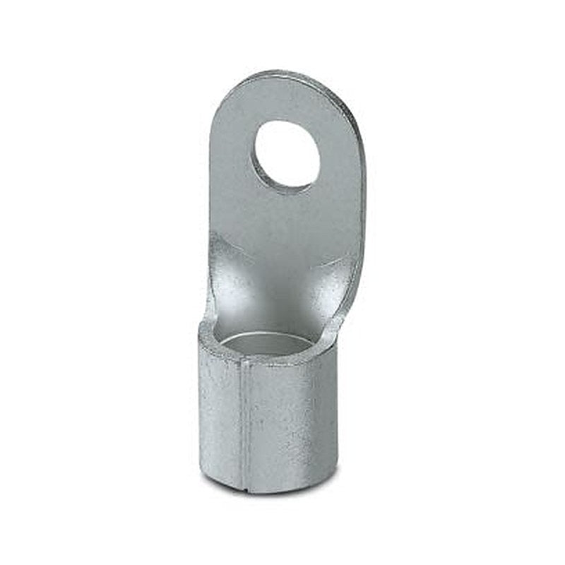 Phoenix Contact, C-RC 35/M6 Uninsulated Ring Terminal, M6 Stud Size 2 AWG 2 AWG Wire Size, Silver