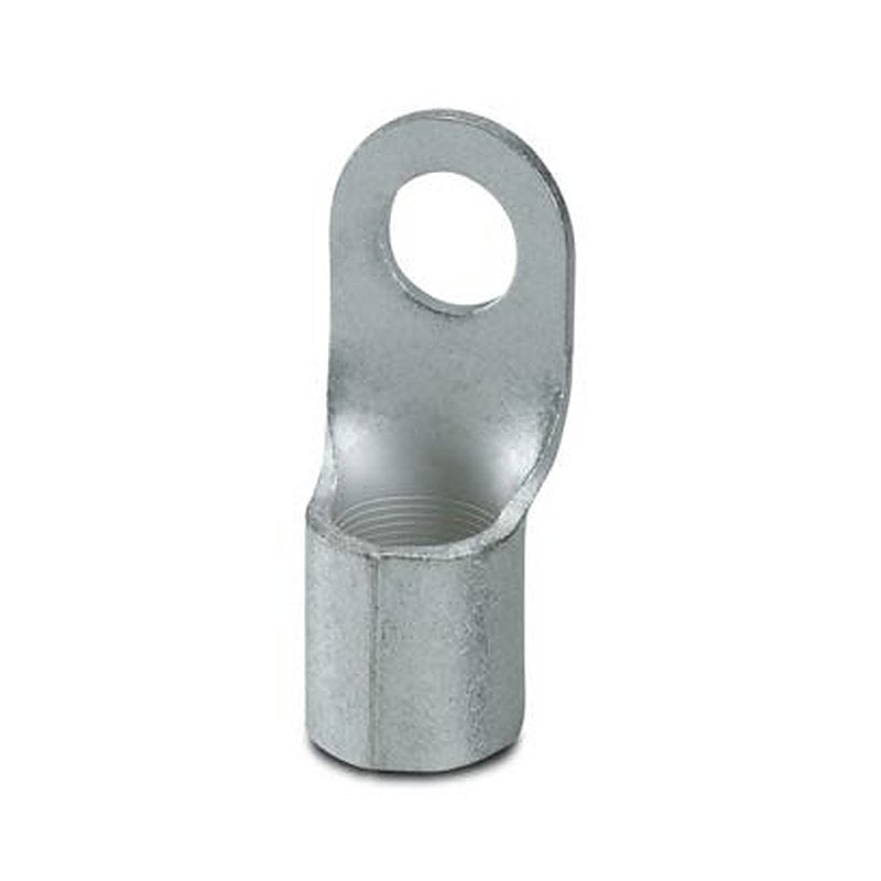 Phoenix Contact, C-RC Uninsulated Ring Terminal, M12 Stud Size 3 AWG 3 AWG Wire Size, Silver