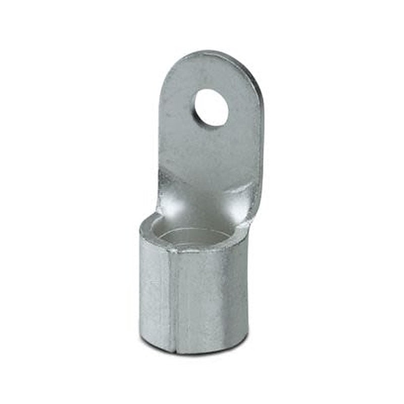 Phoenix Contact, C-RC 120/M8 Uninsulated Ring Terminal, M8 Stud Size 4 AWG 4 AWG Wire Size, Silver