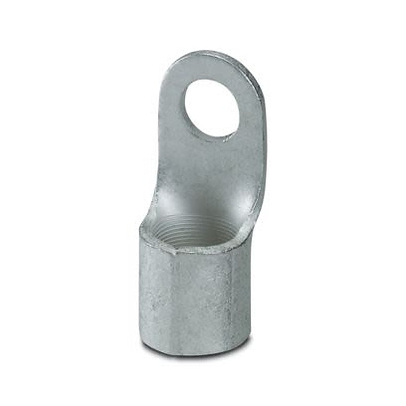 Phoenix Contact, C-RC 120/M12 Uninsulated Ring Terminal, M12 Stud Size 4 AWG 4 AWG Wire Size, Silver