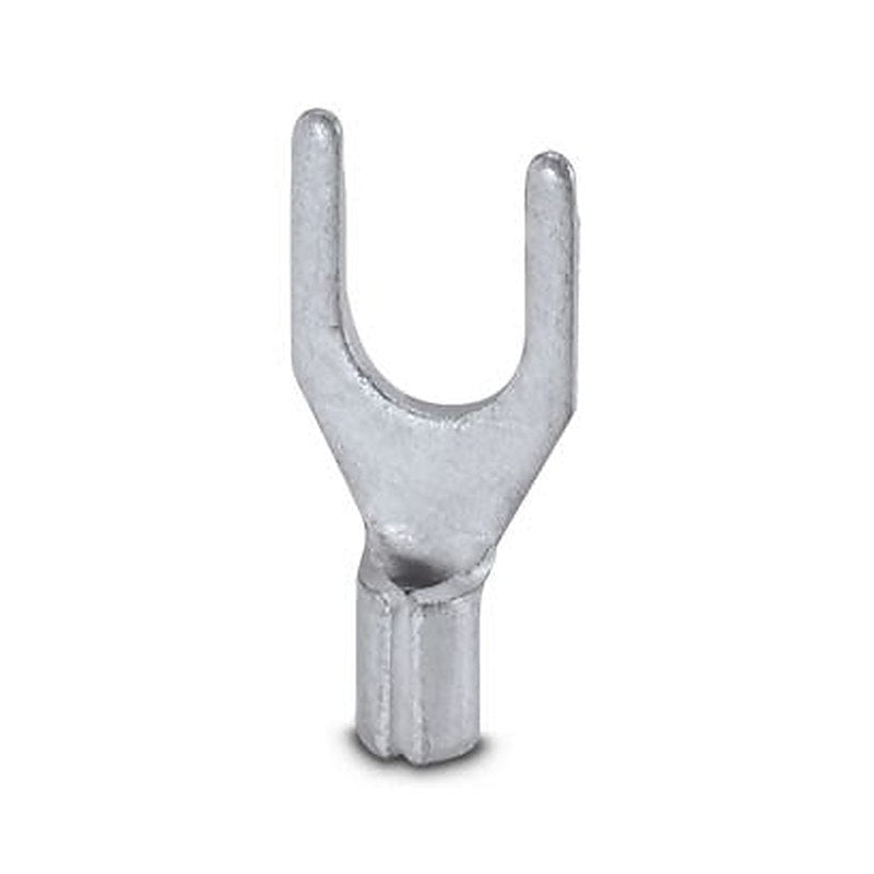Phoenix Contact, C-FC Uninsulated Fork Terminal, 20 AWG to 17 AWG, M5 Stud Size, Silver