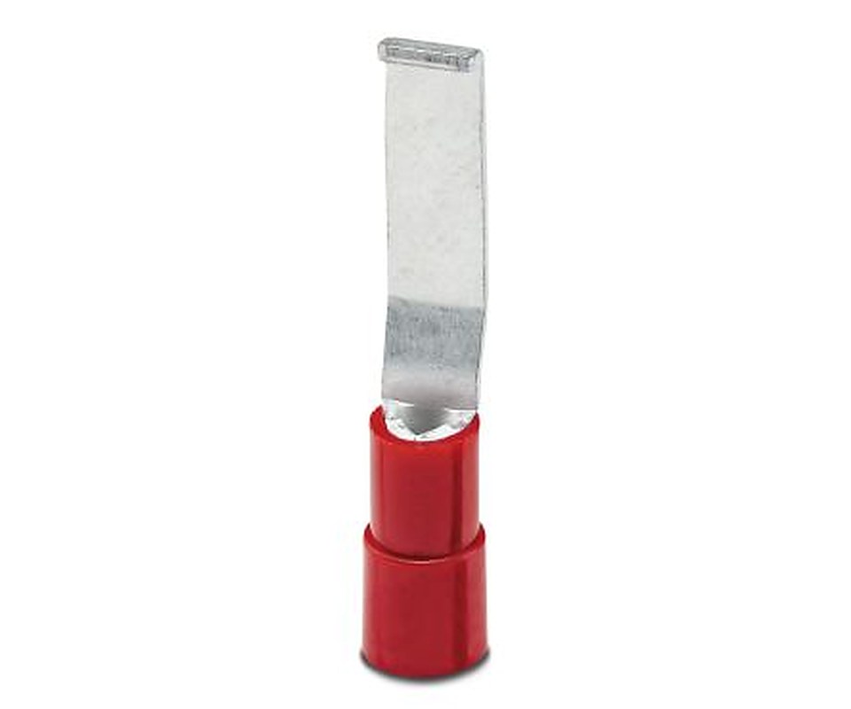 Phoenix Contact Insulated, Tin Plated Crimp Pin Connector, Red