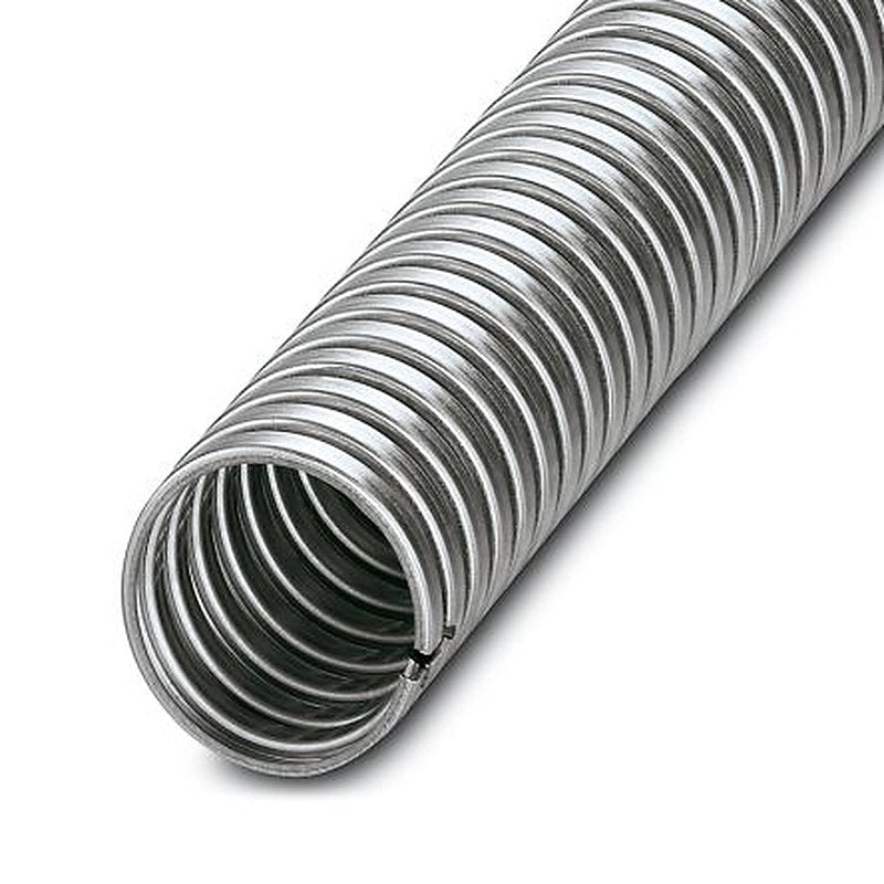Phoenix Contact 10 m Silver Cable Cover in Galvanised Steel, 31 mm ID
