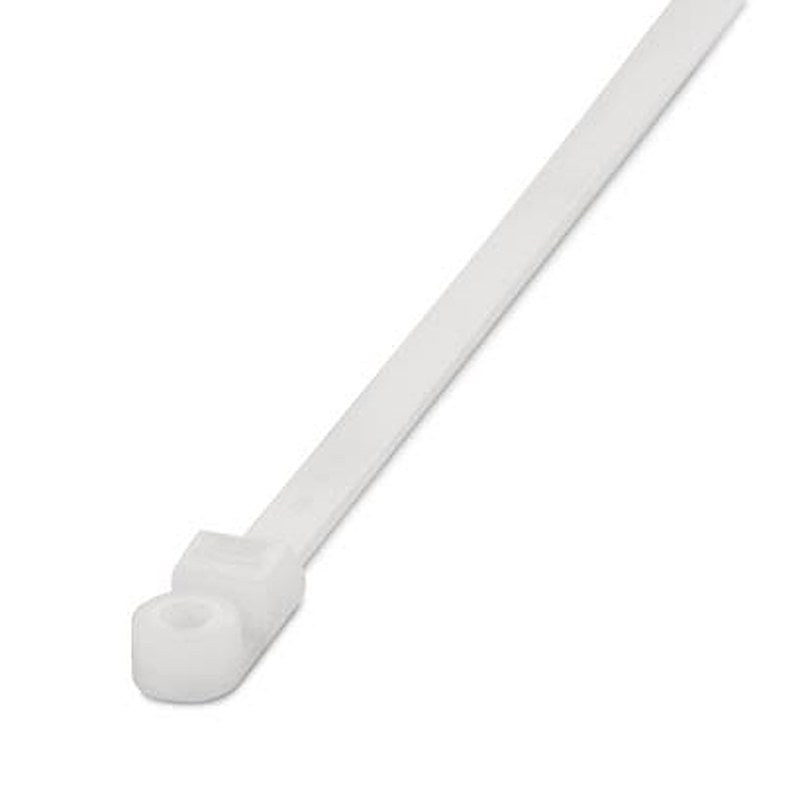 Phoenix Contact Cable Tie, Internal Teeth, 300 mm x 7.8mm, Clear Polyamide