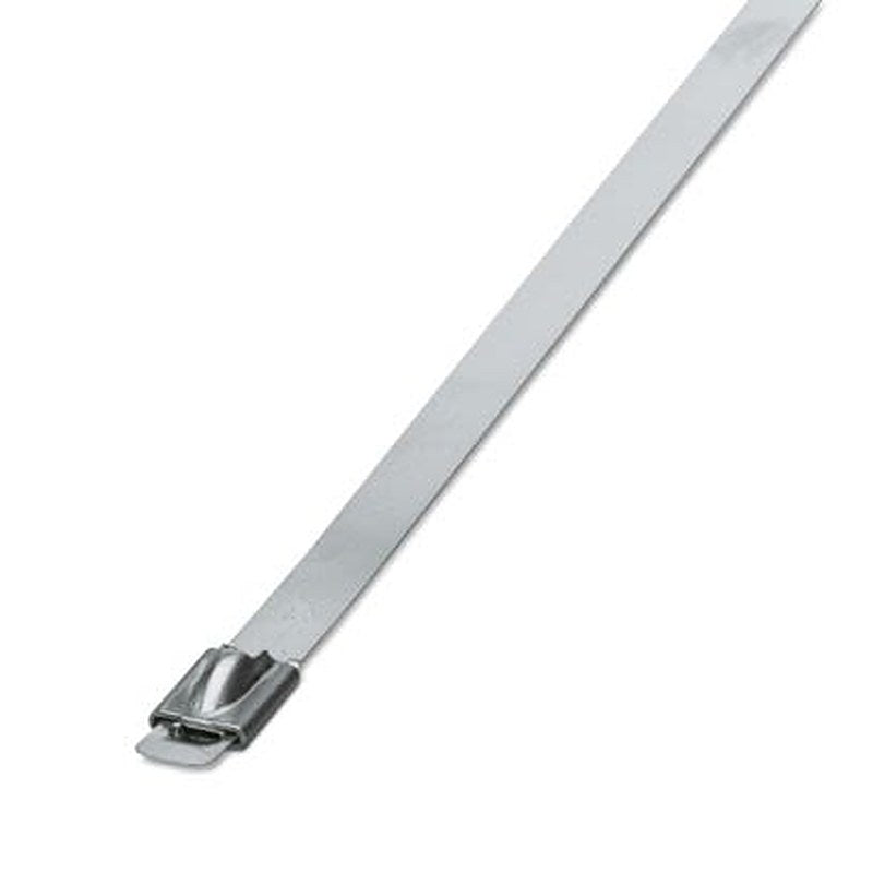 Phoenix Contact Cable Tie, Steel Strip, 679 mm x 7.9mm, Silver Stainless Steel