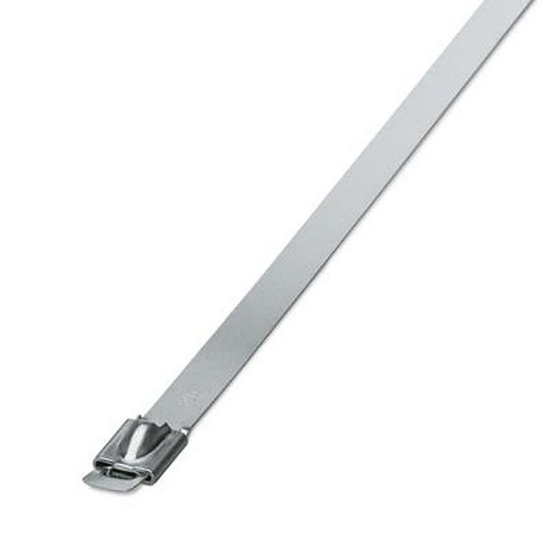 Phoenix Contact Cable Tie, Steel Strip, 679 mm x 7.9mm, Silver Stainless Steel