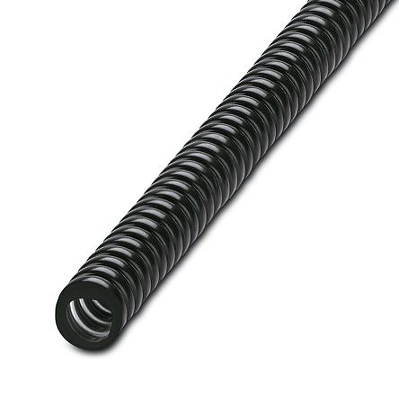 Phoenix Contact 10 m Black Cable Cover in Polyvinyl Chloride, Coated Galvanised Steel, 13 mm ID