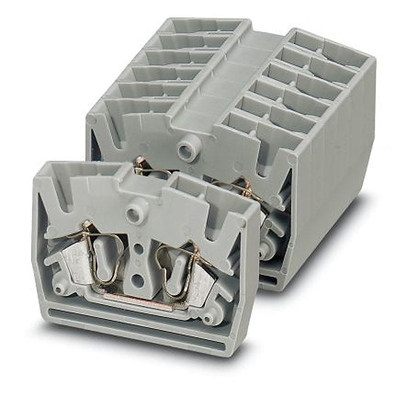 Phoenix Contact 3244067 MSB 2.5-M Series DIN Rail Terminal Block Grey, 0.08mm², 4 mm², 1-Level, Spring Cage